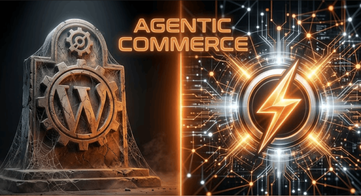 Agentic Web vs Monolithic E-commerce comparison by MageBolt Solutions.