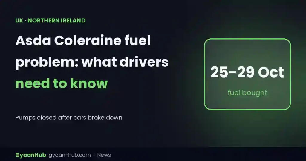 Asda Coleraine Fuel Problem: Pumps Closed After Cars Break Down, What Drivers Should Do
