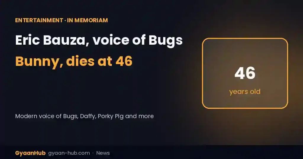 Eric Bauza, Emmy-Winning Voice of Bugs Bunny and Daffy Duck, Dies at 46