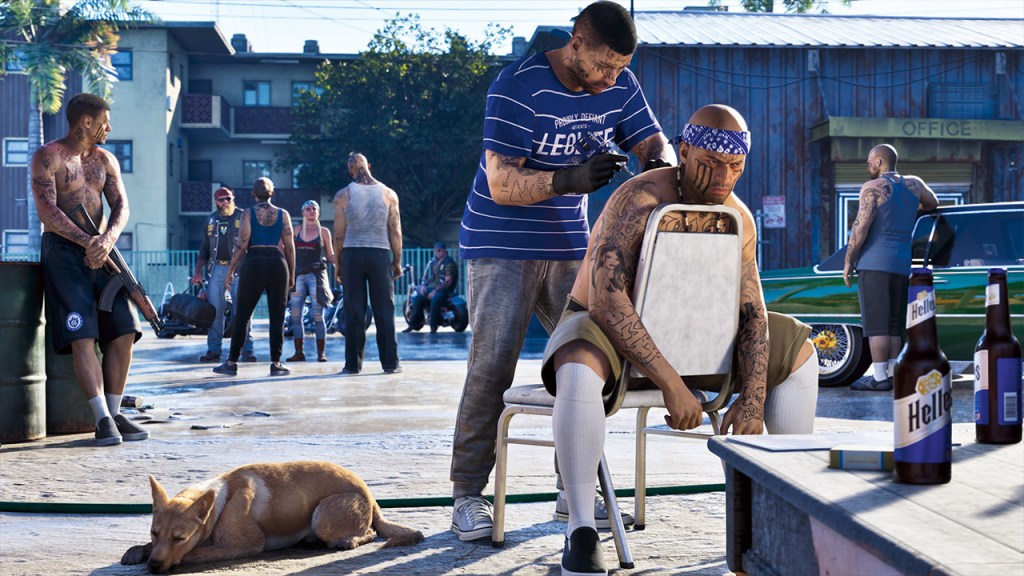 GTA 6 Edge screenshot of a tattoo scene