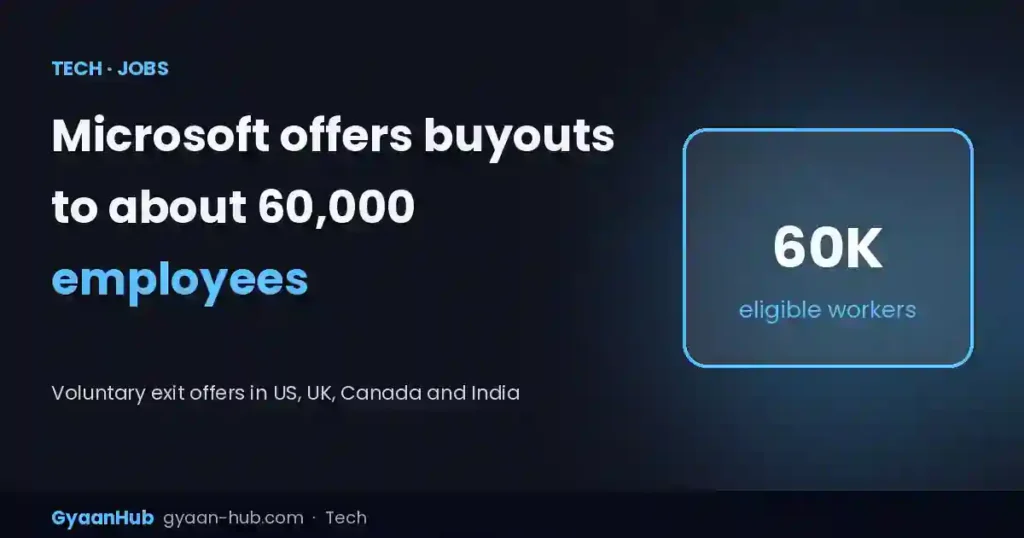 Microsoft Offers Buyouts to About 60,000 Employees: Who Is Eligible and What It Means