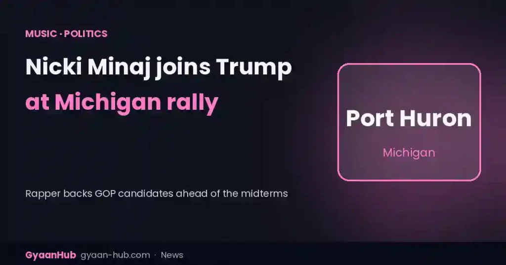 Nicki Minaj Joins Trump at Michigan Rally: What She Said and Why It’s Trending