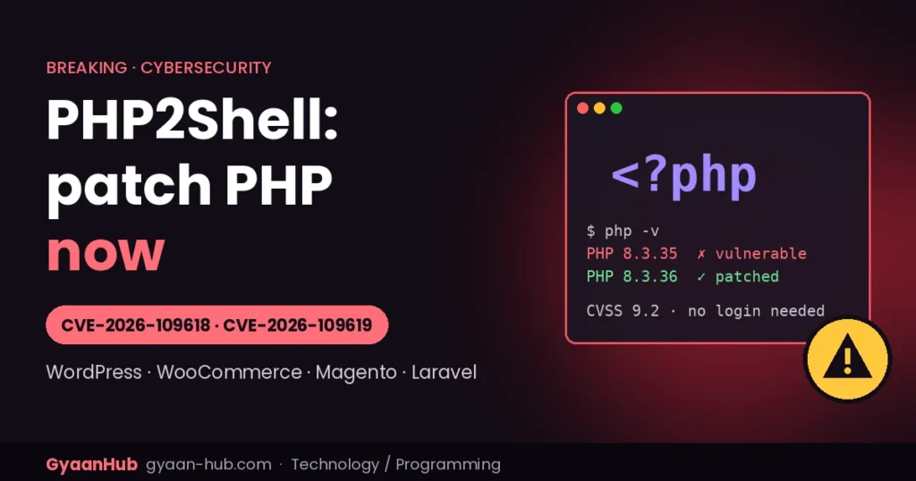 PHP2Shell: Critical PHP Flaws (CVE-2026-109618, CVE-2026-109619) Put Millions of Websites at Risk