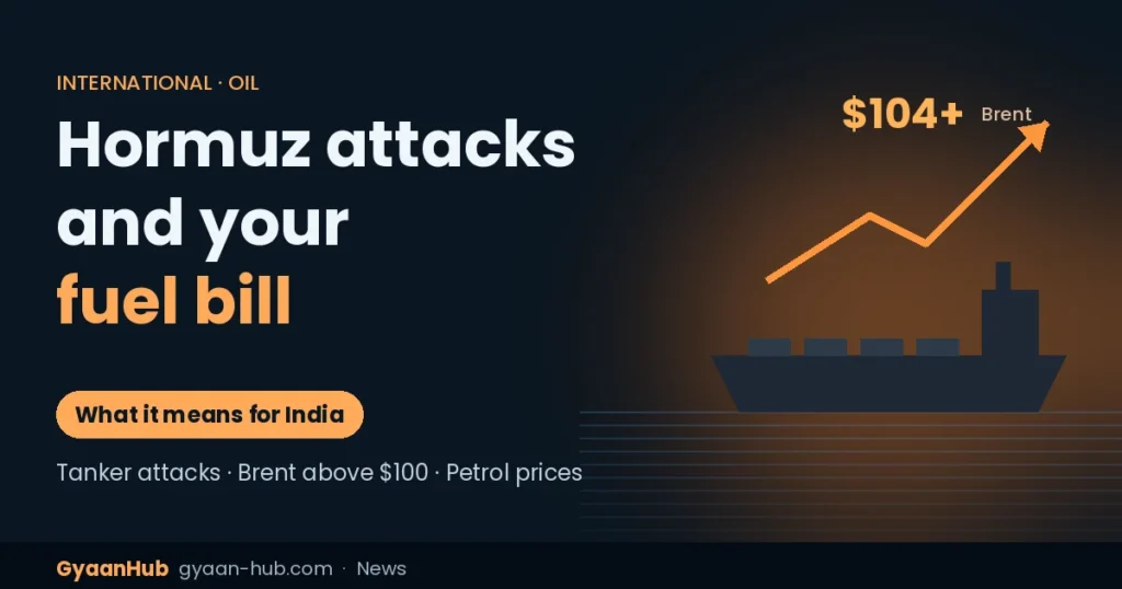 Hormuz Tanker Attacks Push Oil Above $100: What It Means for Petrol Prices in India
