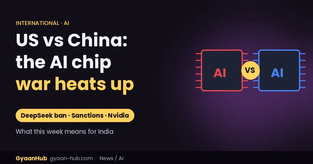 US–China AI Tech War: DeepSeek Removed From US Agencies, China Chases Nvidia Chips