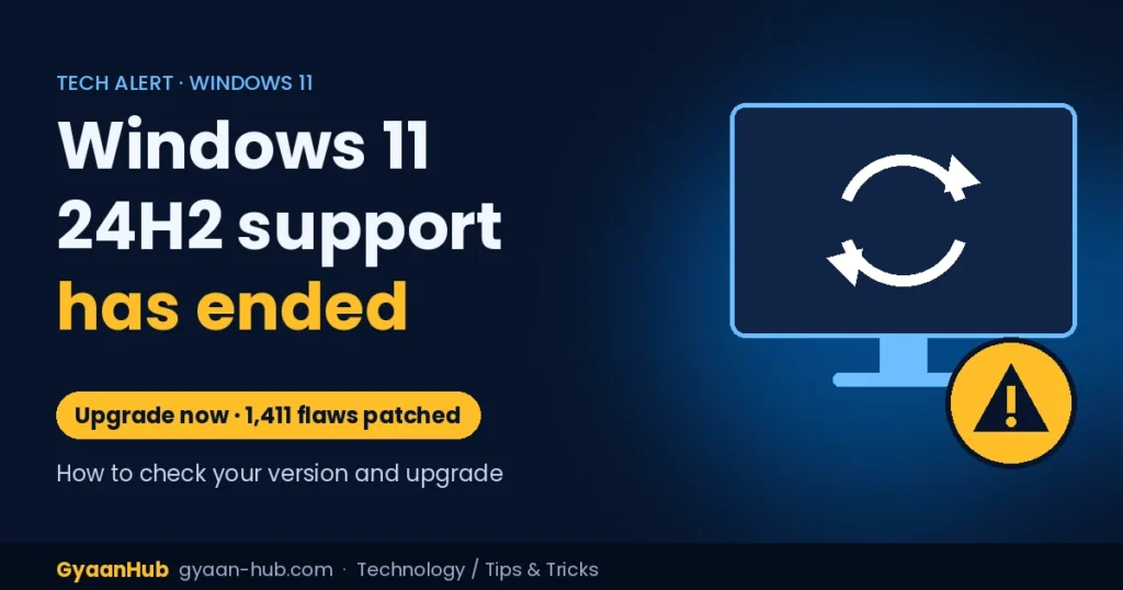 Windows 11 24H2 Support Has Ended: How to Check Your Version and Upgrade Now